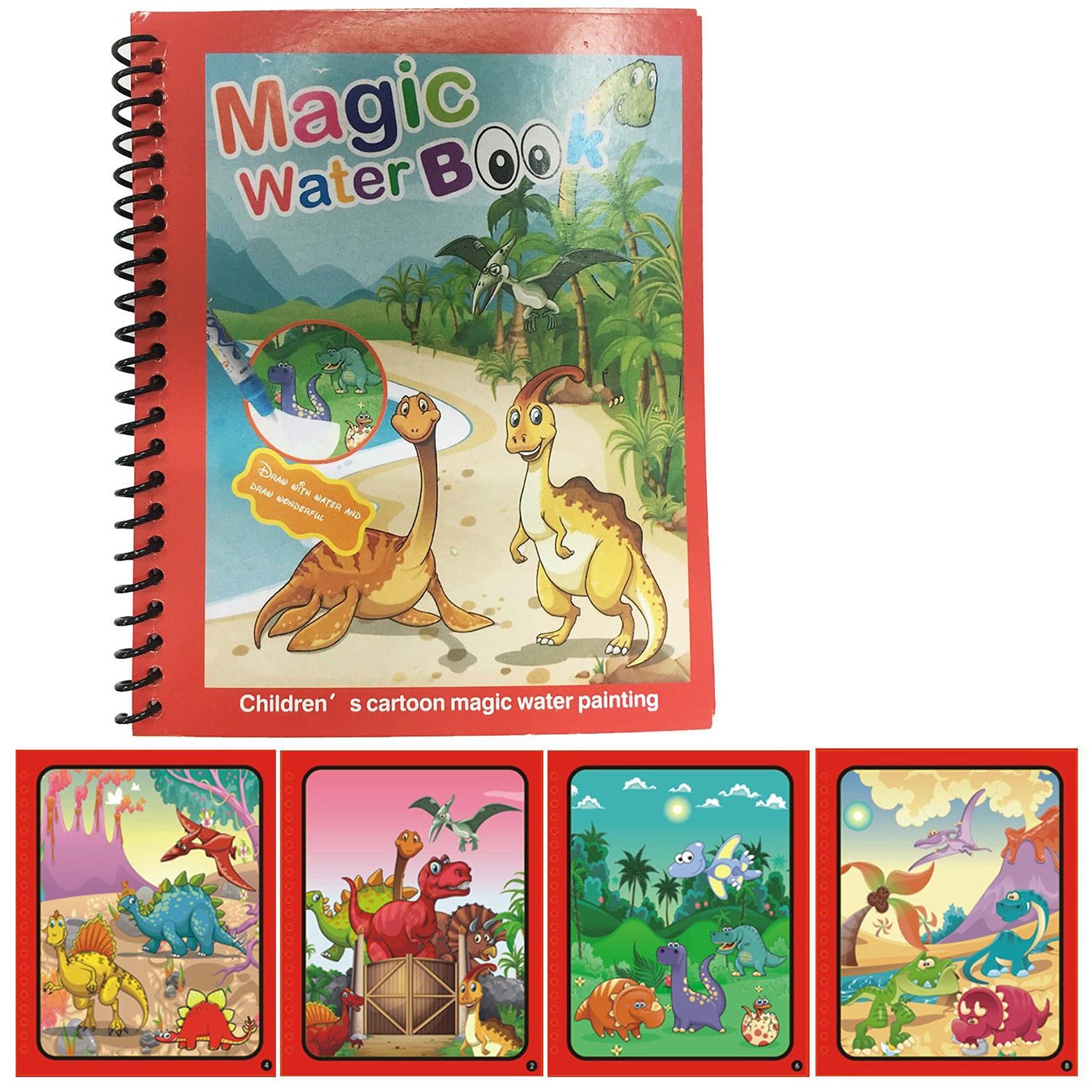 8091 Magic Water Quick Dry Book Water Coloring Book Doodle With Magic Pen Painting Board 8091 Magic Water Quick Dry Book Water Coloring Book Doodle With Magic Pen Painting Board